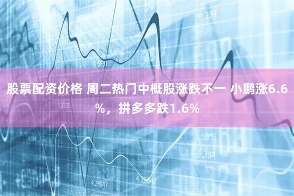 股票配资价格 周二热门中概股涨跌不一 小鹏涨6.6%，拼多多跌1.6%