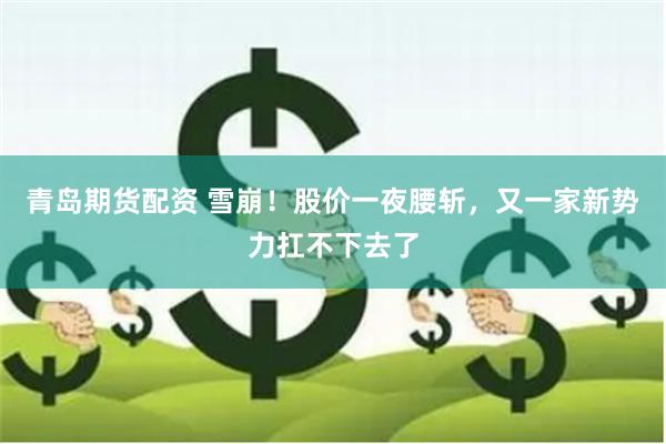 青岛期货配资 雪崩！股价一夜腰斩，又一家新势力扛不下去了