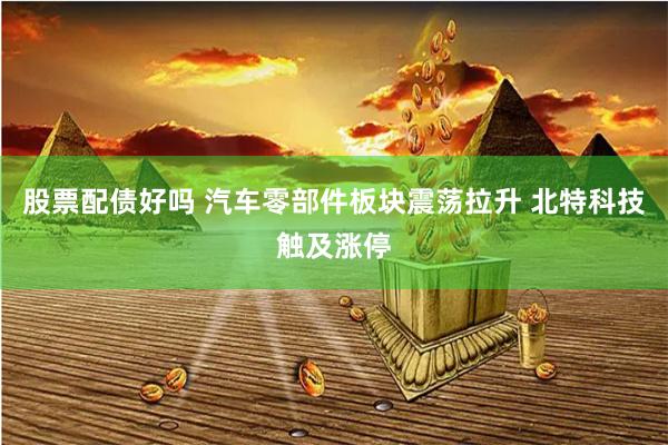 股票配债好吗 汽车零部件板块震荡拉升 北特科技触及涨停