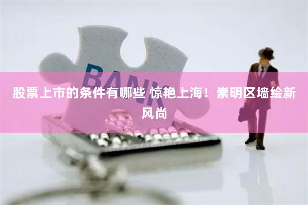 股票上市的条件有哪些 惊艳上海!崇明区墙绘新风尚